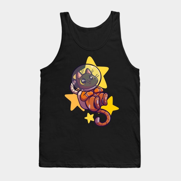 Houston we have a purroblem Tank Top by OKdandy